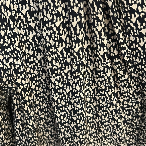 Rebecca Taylor static print silk dress size 6 in navy/pink combo. - Picture 4 of 7